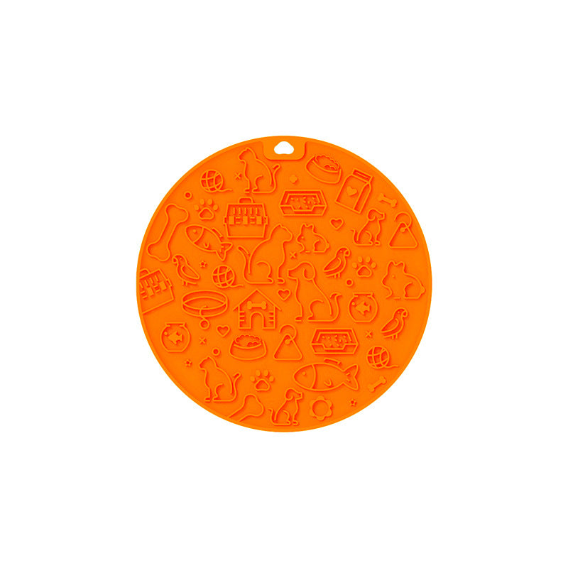 Pet licking mat silicone treat feeder