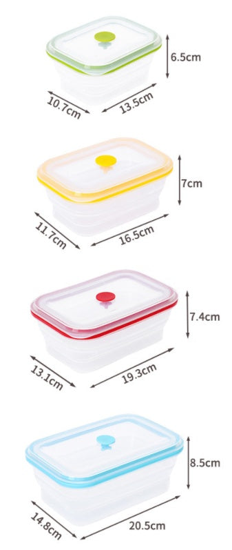 Pet folding lunch box for food storage