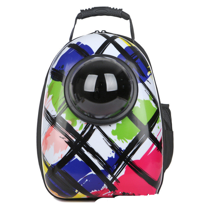 Transparent cat backpack space capsule carrier