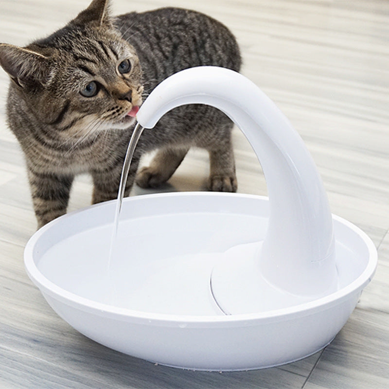 Pet water fountain white drinking fountain
