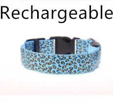 LED safety dog collar adjustable pet collar