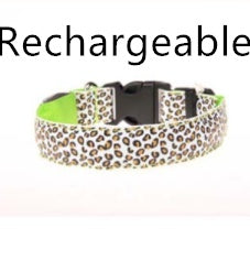 LED safety dog collar light-up design