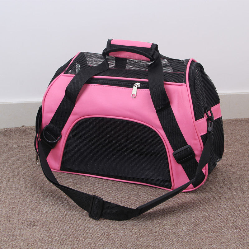 Pet mesh carrier bag for small pets