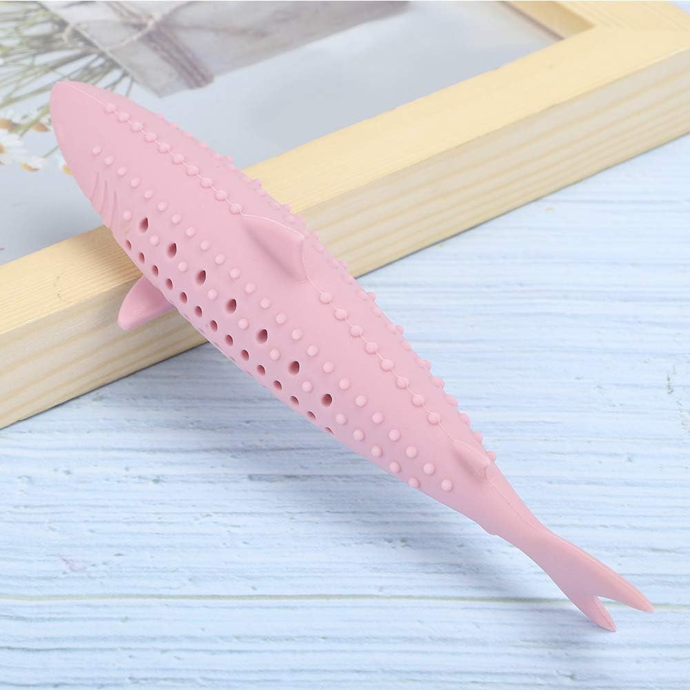 Interactive fish cat toy close up
