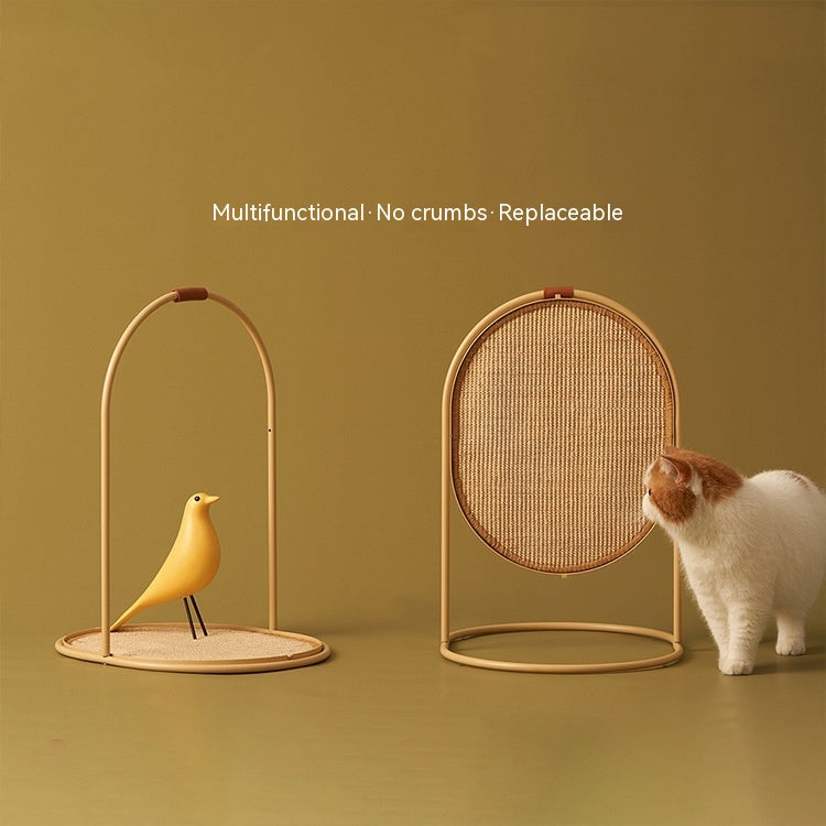 Interactive cat scratching post for climbing and play