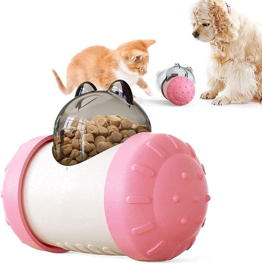 Interactive dog toy treat dispensing ball