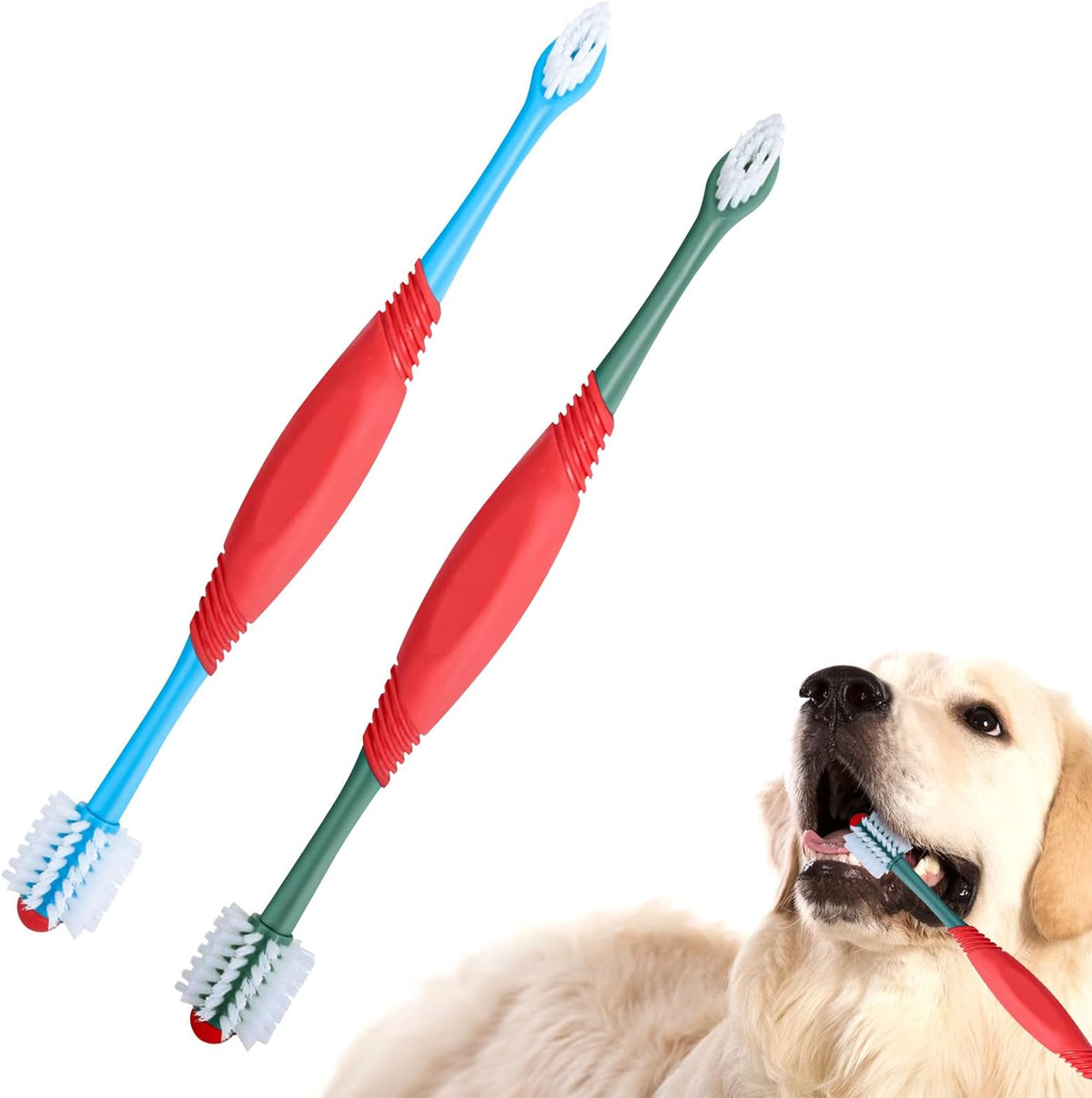 Pet dental care kit 360 degree soft bristles