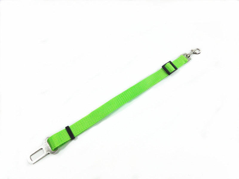 Pet car safety seat belt adjustable length