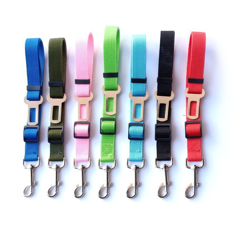 Pet car safety seat belt multiple colors