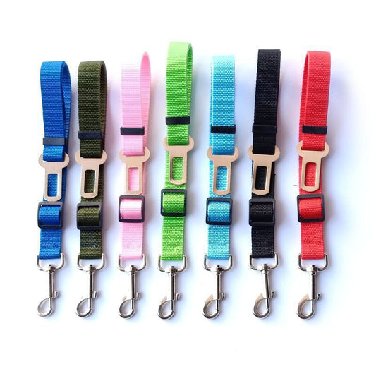 Pet car safety seat belt multiple colors