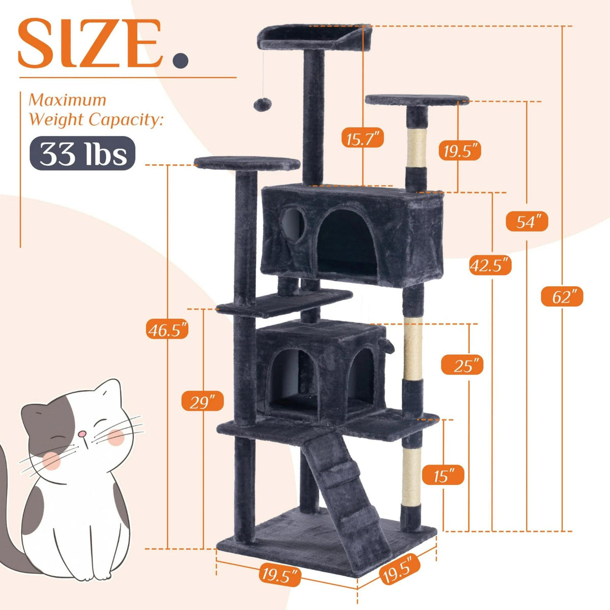multi-level cat tree tower