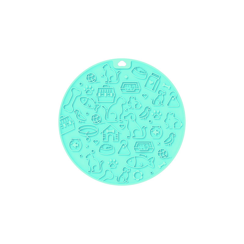 Pet licking mat silicone treat feeder
