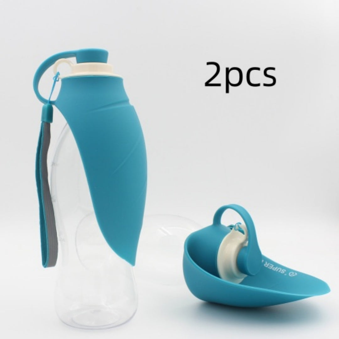 Portable Pet Water Bottle | 580ml Pet Bowl