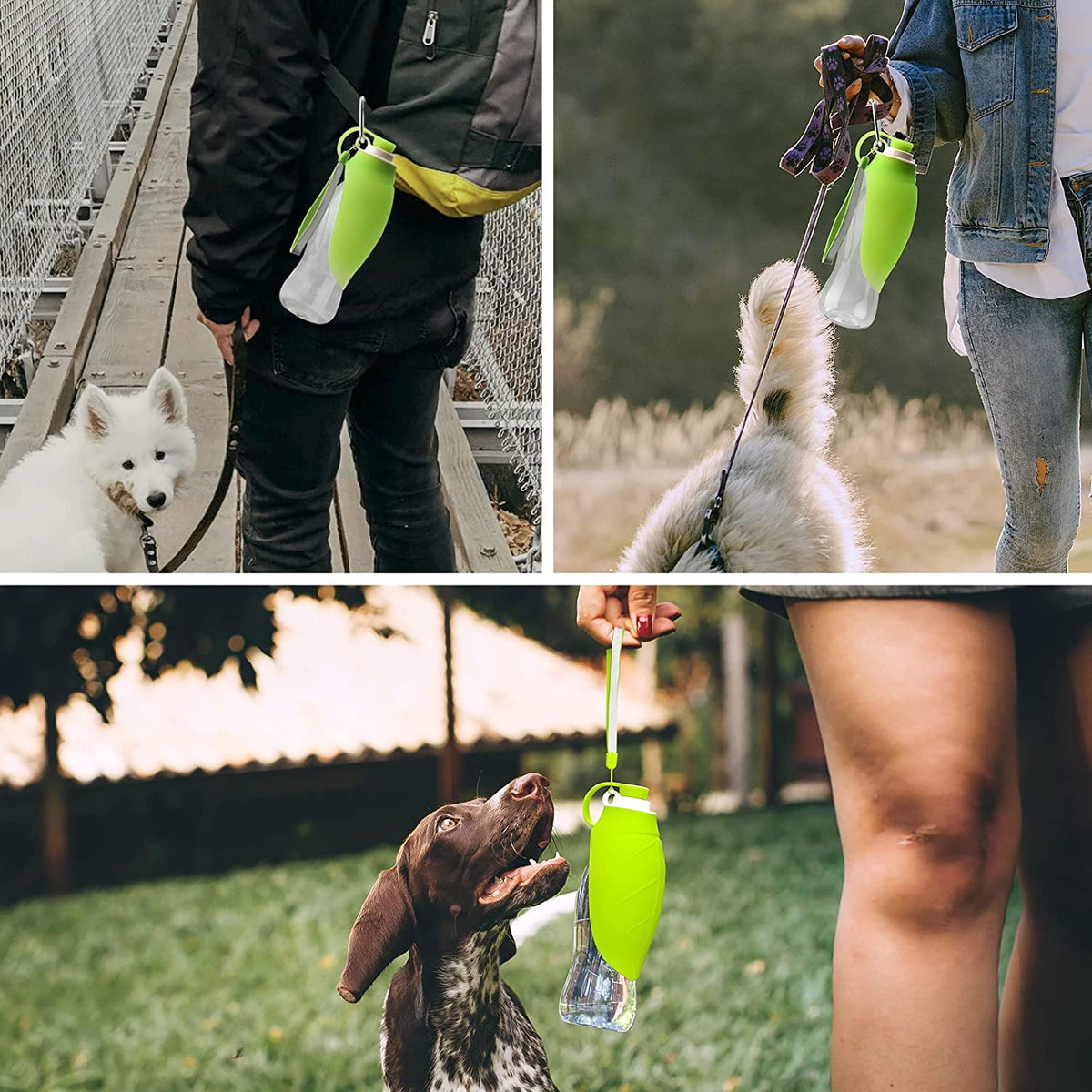 Portable pet water bottle 580ml capacity