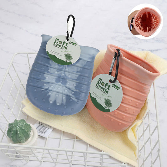 Silicone paw cleaner cup for dogs