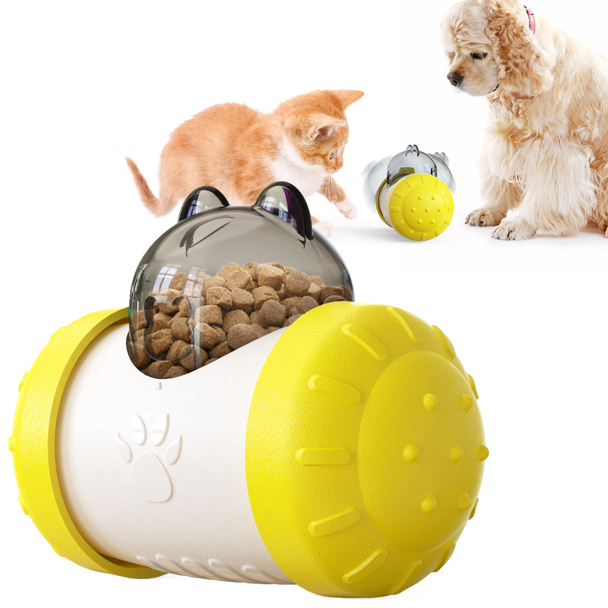 Interactive dog toy treat dispenser