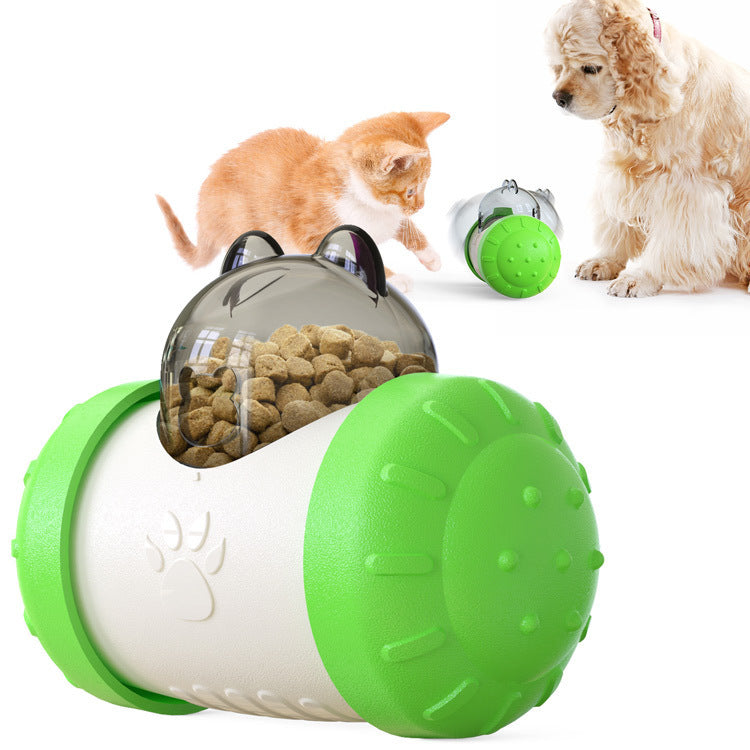 Interactive dog toy slow feeder tumbler
