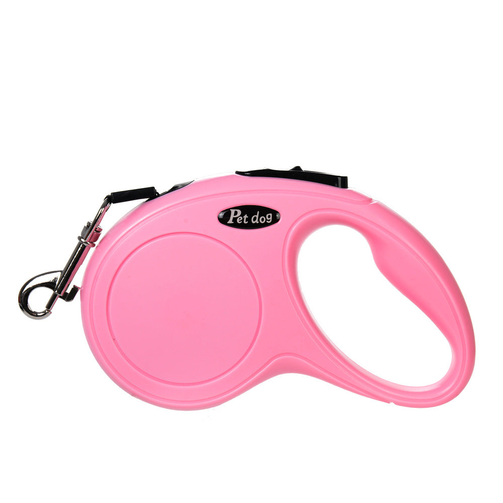Retractable dog leash adjustable length