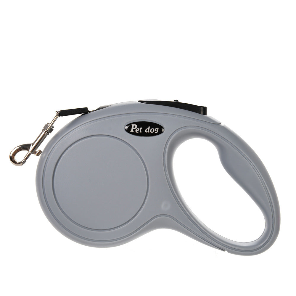 Retractable dog leash for outdoor walking