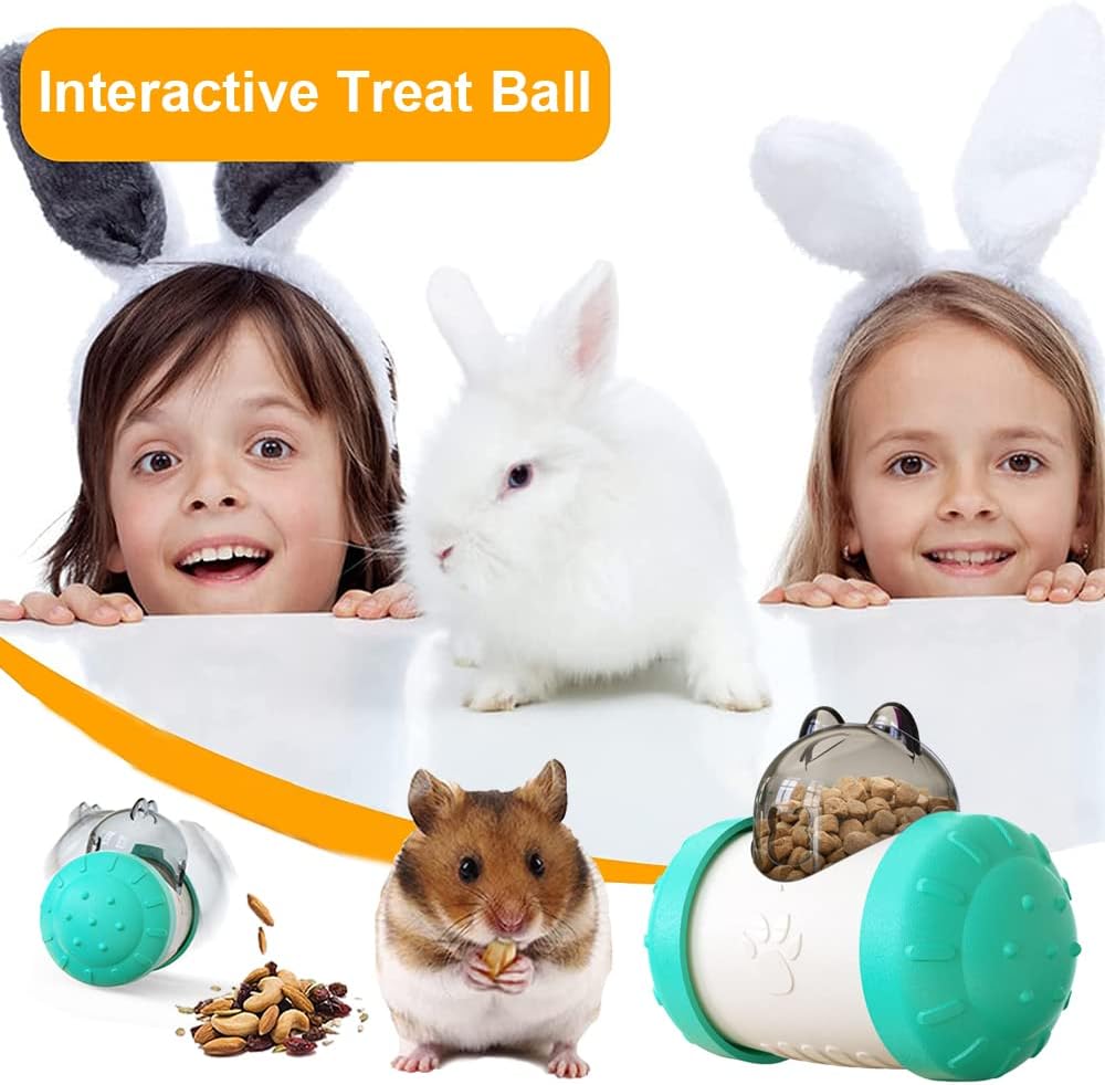 Interactive dog toy slow feeder tumbler